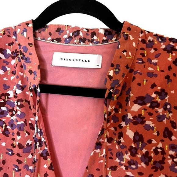 Rino & Pelle Aldona Dress- Long Sleeve Pink Dress- Size 36 - Picture 12 of 15